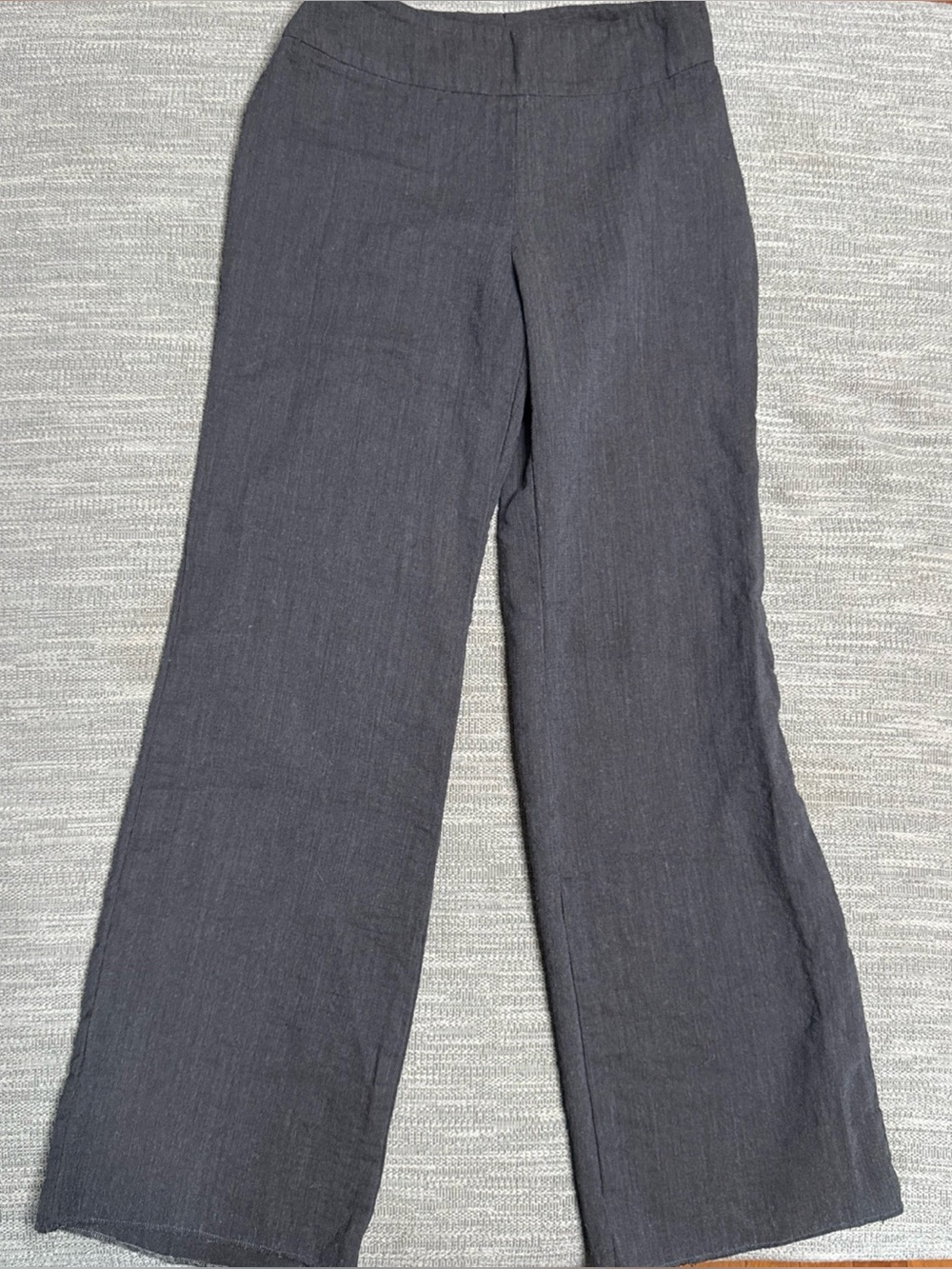 Akris Bergdorf Goodman Women's Wide-Leg Wool Pants - Dark Charcoal